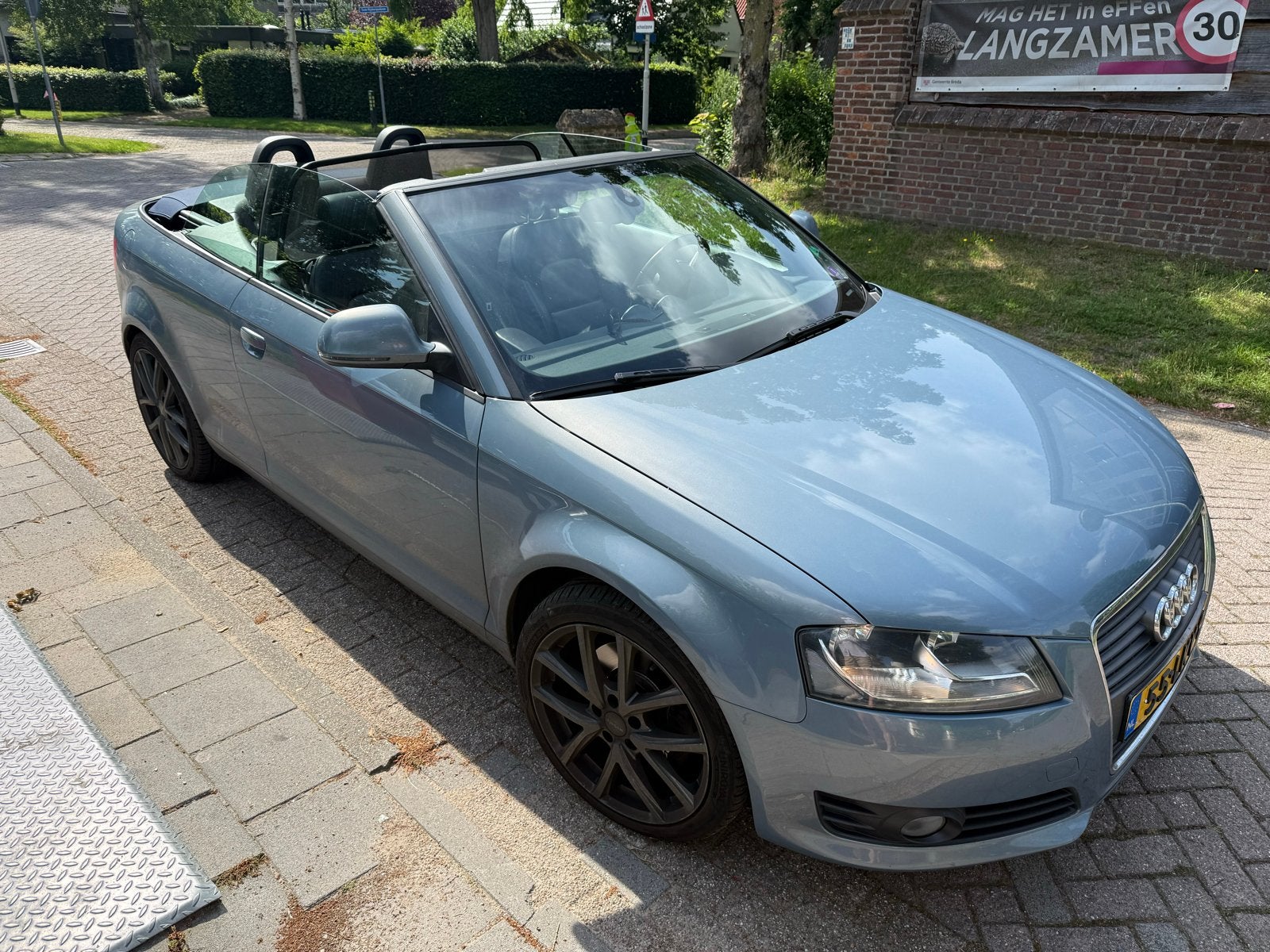 Audi A3 2.0 Tfsi Cabriolet 147KW AUT 2010 Blauw, 4 cilinders, Particulier, 1460 kg, 84 €/maand