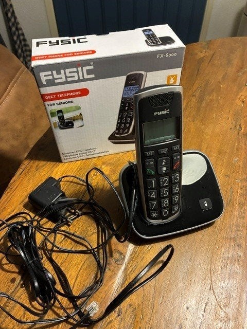 Fysic vaste seniorentelefoon FX-6000 zo goed als nieuw, Ophalen of Verzenden, Zo goed als nieuw, 1 handset