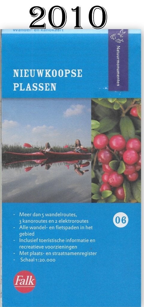 pl41 - Plattegrond /wandel / fietskaart Nieuwkoopse plassen, 2000 tot heden, Ophalen of Verzenden, Nederland, Landkaart