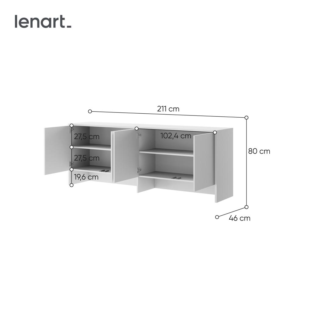 Concept opzetkast (80 cm hoog) - Wit, Niet ingevuld, Niet ingevuld, Niet ingevuld