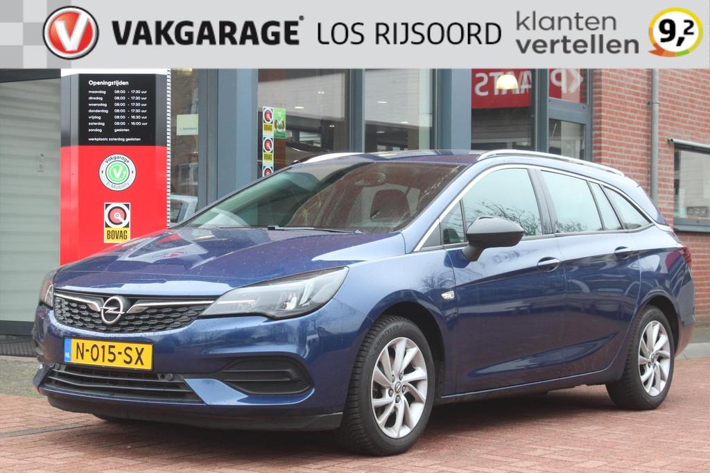 OPEL Astra Sports Tourer 1.4 Turbo Aut. *Business* | Trekhaa, Auto's, 145 pk, Gebruikt, Blauw, Leder en Stof