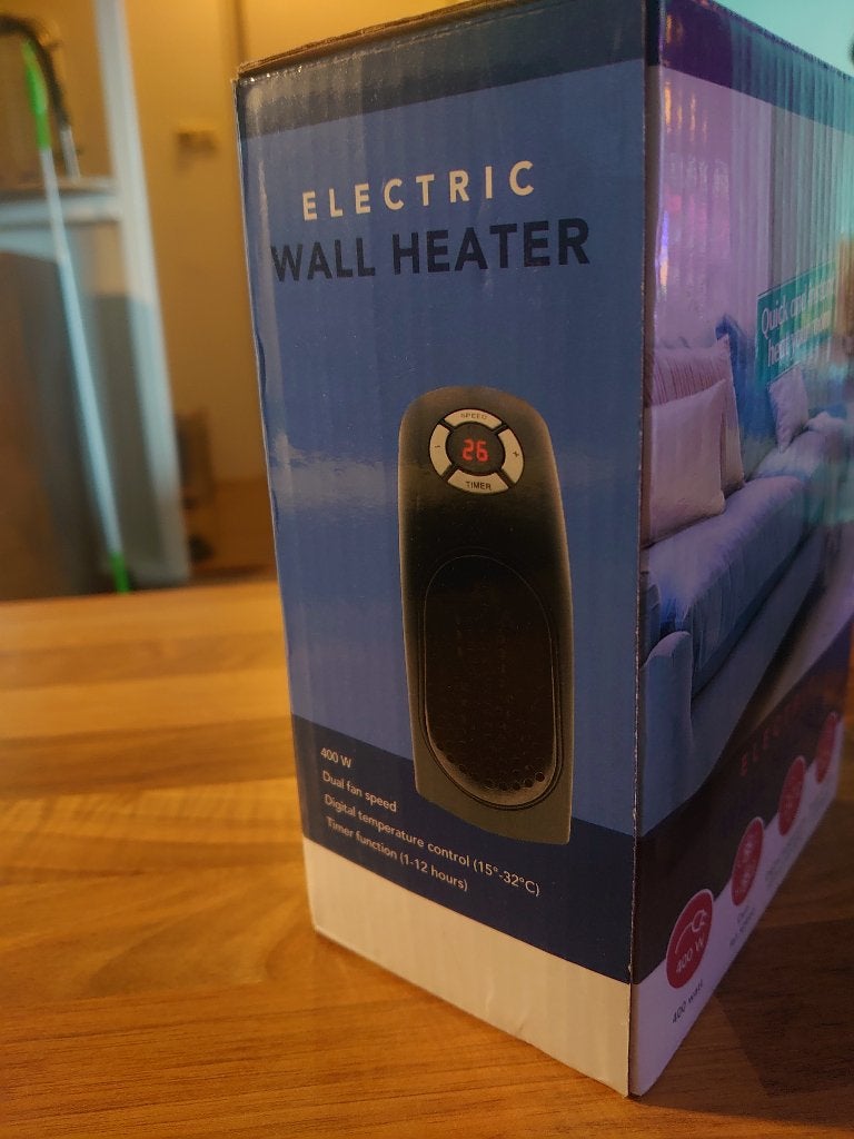 Kleine verwarming (ophangen in stopcontact), Huis en Inrichting, Kachels, Ophalen, Overige soorten, Elektrisch, Nieuw