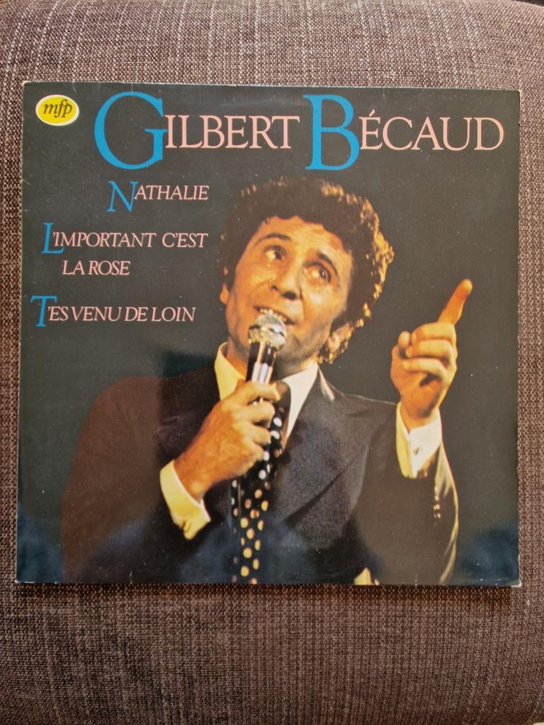 Gilbert Bécaud - Nathalie LP (MFP), Gebruikt, 1970 - 1979, 12 inch, Fotohoes