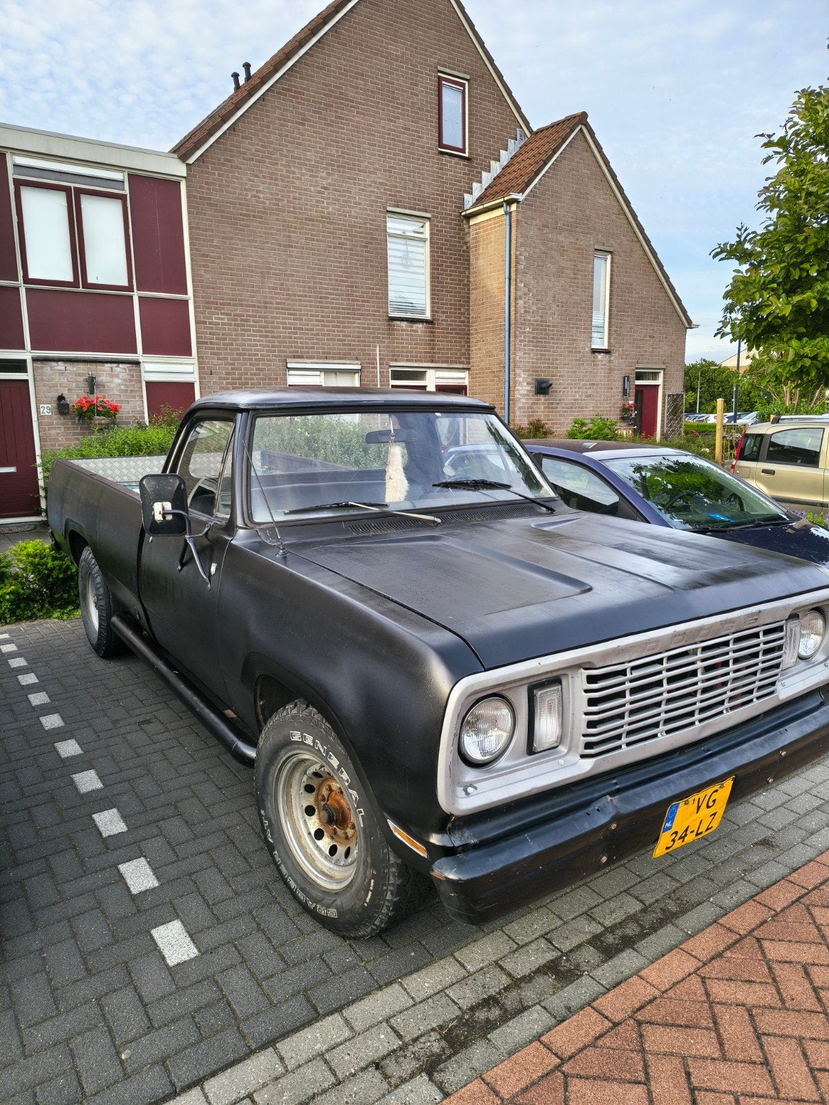 Dodge D200 1976, Auto's, Automaat, Achterwielaandrijving, Overige carrosserieën, Zwart
