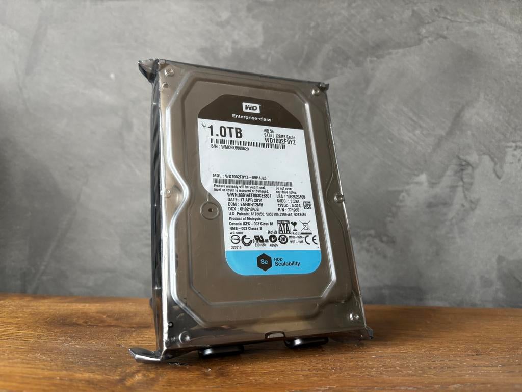 1TB Western Digital Enterprise Harde Schijf (2 Beschikbaar), Computers en Software, Harde schijven, Gebruikt, Intern, HDD, SATA