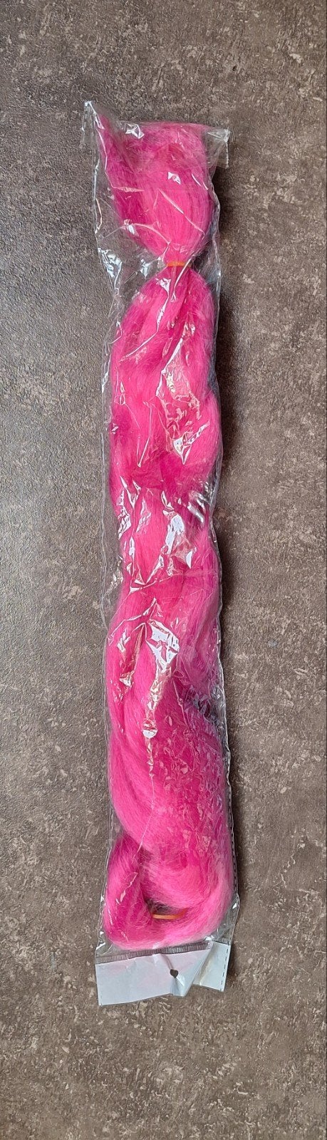 Roze nep haar - Nieuw, 60 cm lang, Ophalen of Verzenden, Nieuw