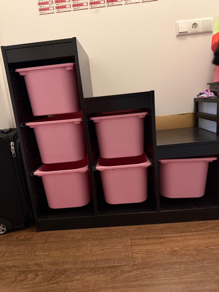IKEA Trofast opbergkast met roze bakken, Ophalen, Zo goed als nieuw
