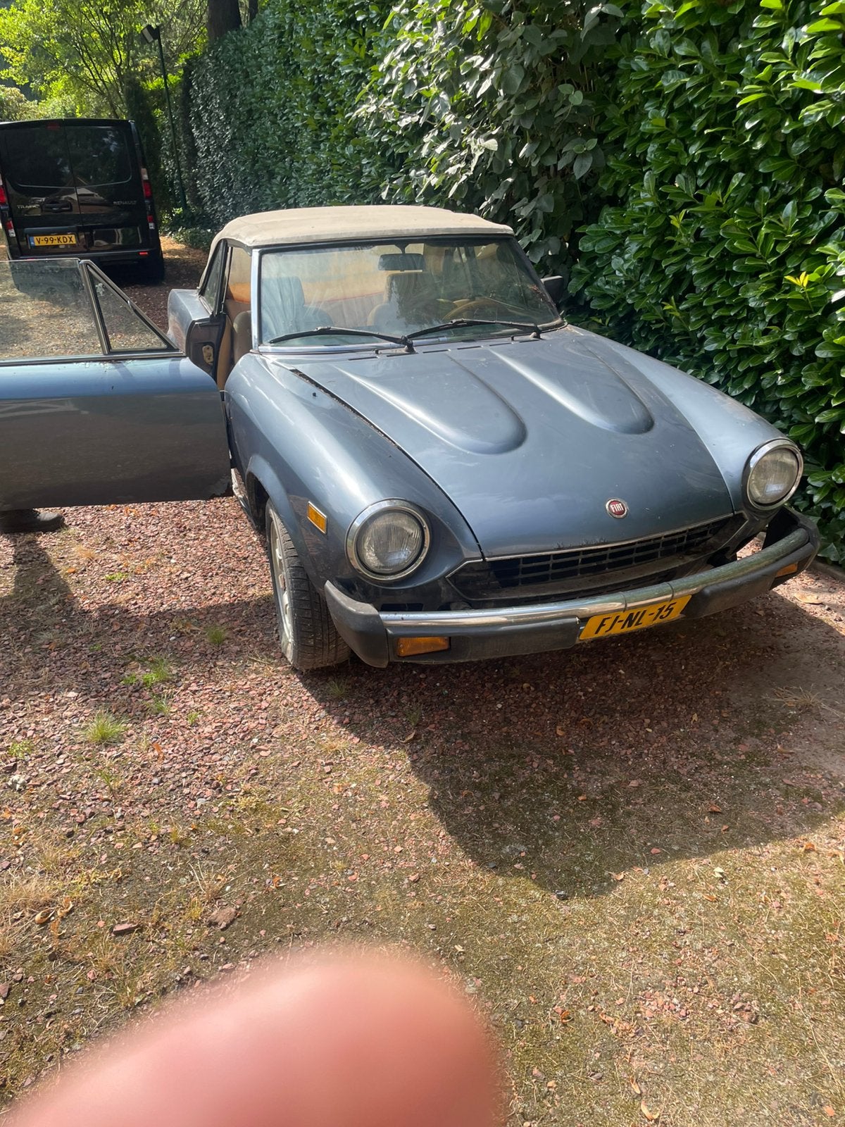 Fiat 124 2.0 Spider I USA 1981 Grijs, Auto's, Fiat, Particulier, Overige modellen, Benzine, Cabriolet, Handgeschakeld, Geïmporteerd
