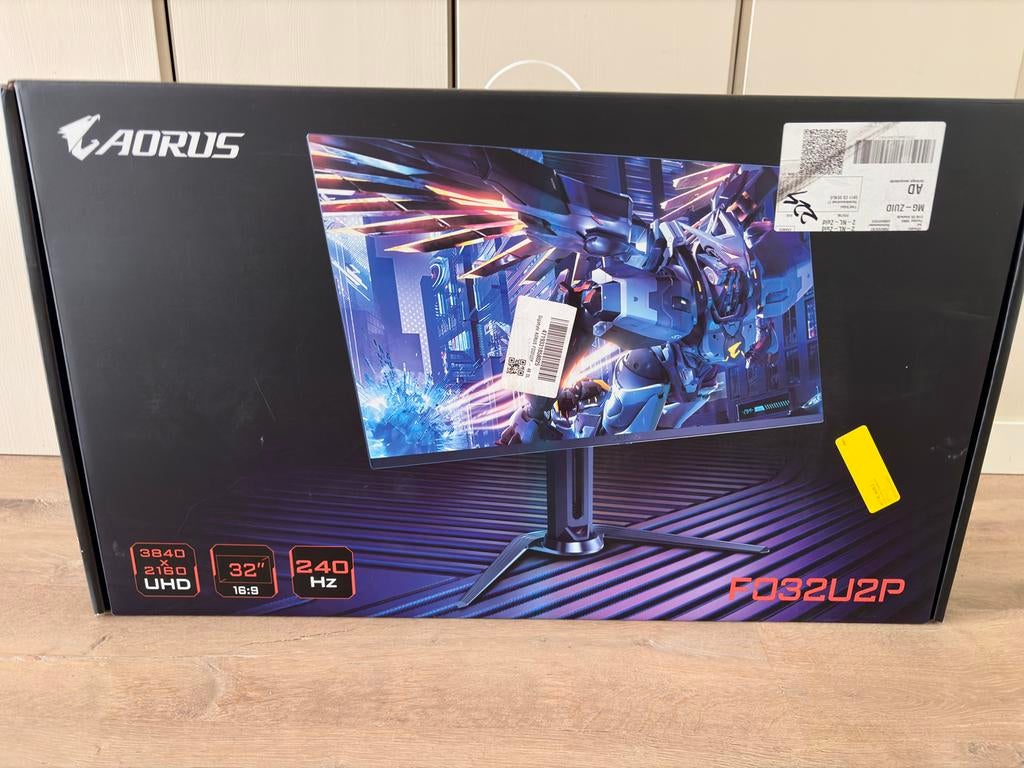 AORUS 32” 4K QD-OLED 240Hz Monitor - Nieuwstaat + Garantie, Computers en Software, Monitoren, Gaming, Overige typen, 201 Hz of meer
