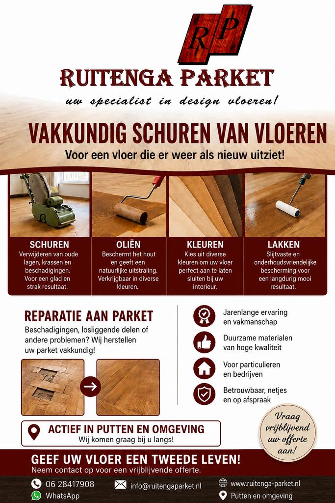 Parket schuren tegen betaalbare prijzen, Garantie, Laminaat of Parket