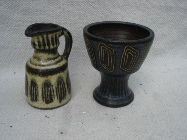 2x Vintage keramiek H.C. Cornelissen te Bronkhorst jaren 60, Ophalen of Verzenden