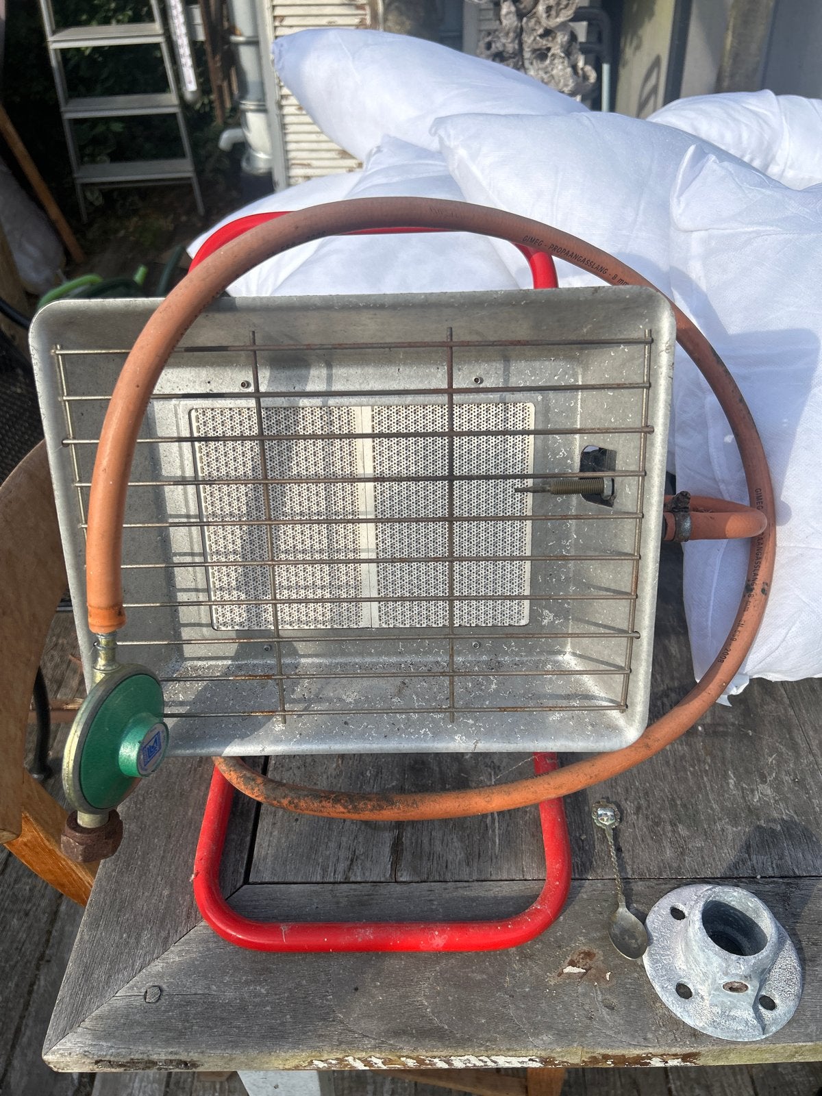 Gaskachel - Terrasverwarmer, Huis en Inrichting, Kachels, Gebruikt, Gas, Ophalen of Verzenden, Vrijstaand