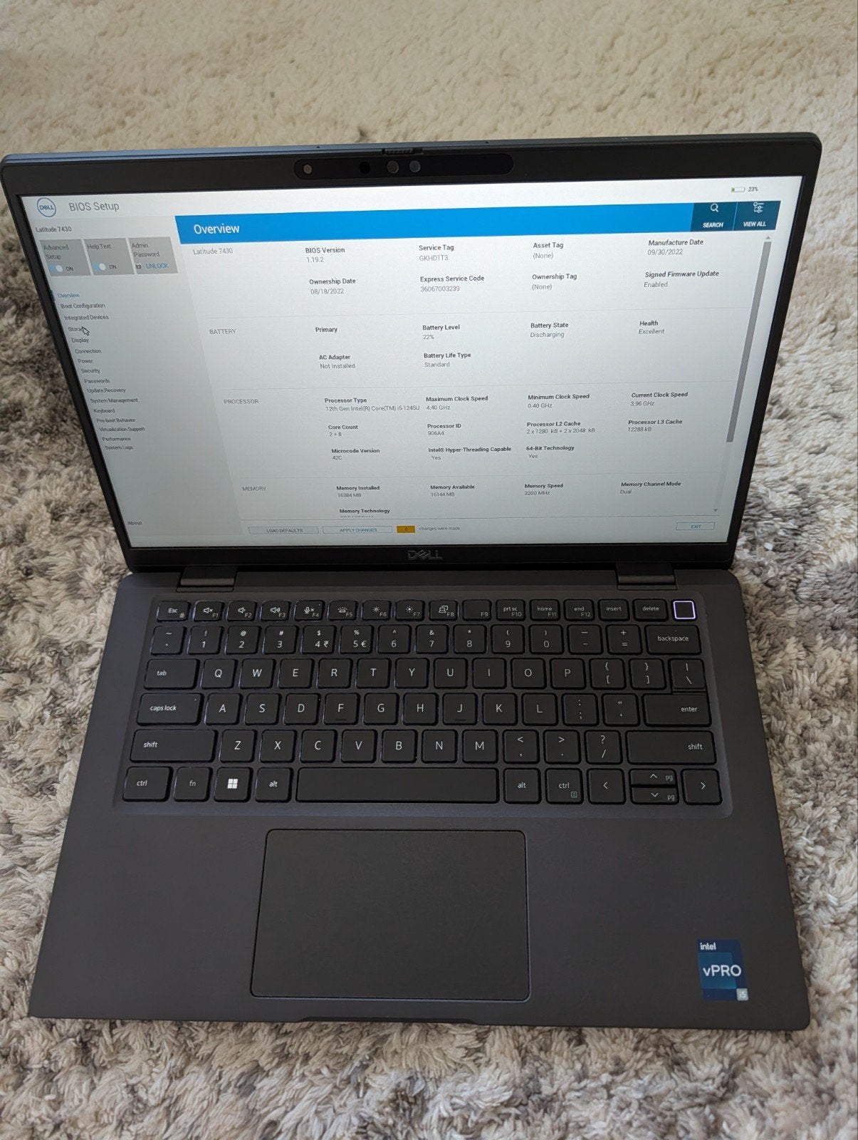 Dell Latitude 7430 i5-12th 16GB 512GB 14″ Win 11 Office, Computers en Software, Windows Laptops, Ophalen, Gebruikt, 2 tot 3 Ghz