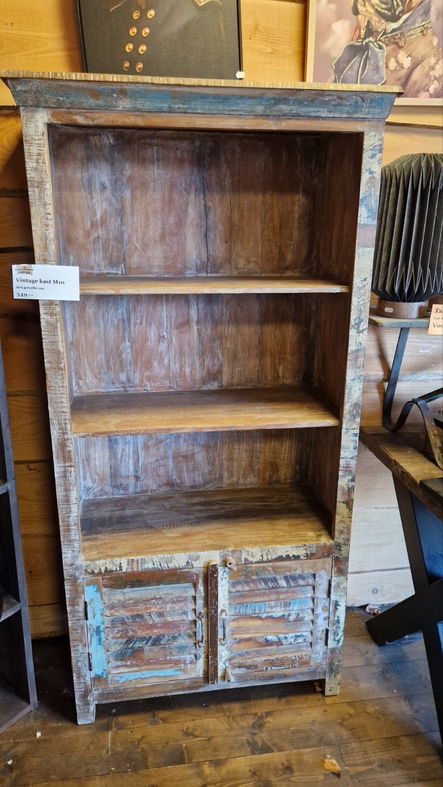 Sale‼️ vintage ibiza style boekenkast kast, Ophalen, Nieuw, 50 tot 100 cm, Minder dan 100 cm