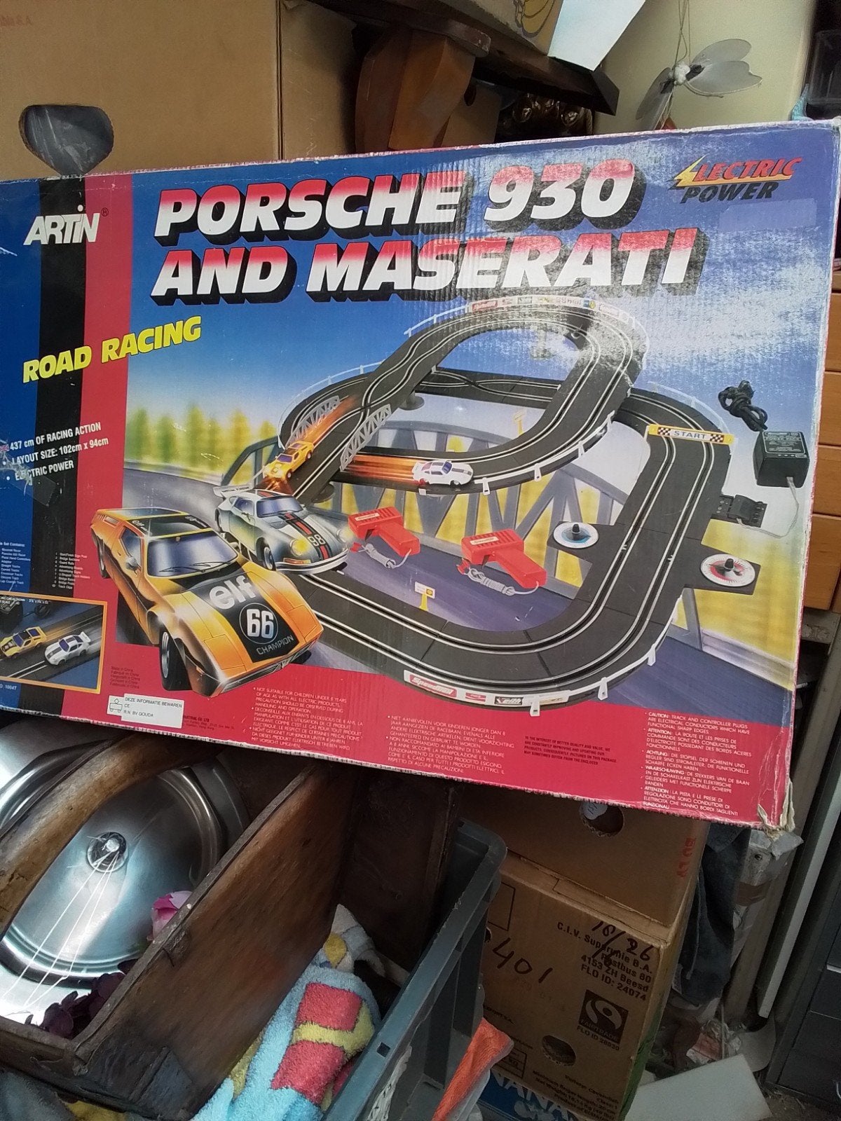 15741) Porsche race baan, Ophalen of Verzenden, Zo goed als nieuw, Elektrisch, Overige merken