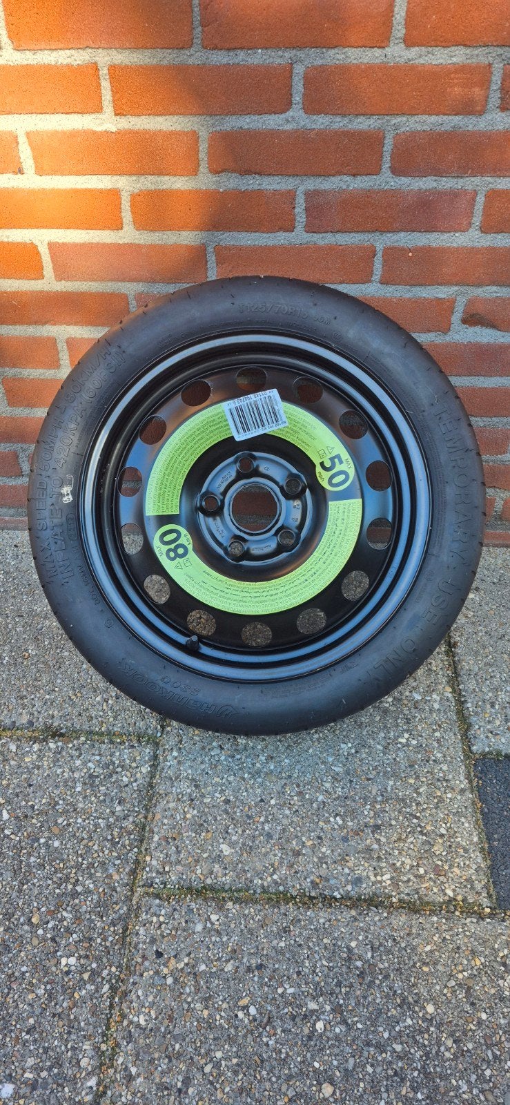 Nieuw reservewiel - thuiskomer Audi A3, Ophalen, Overige, Overige, Banden en Velgen