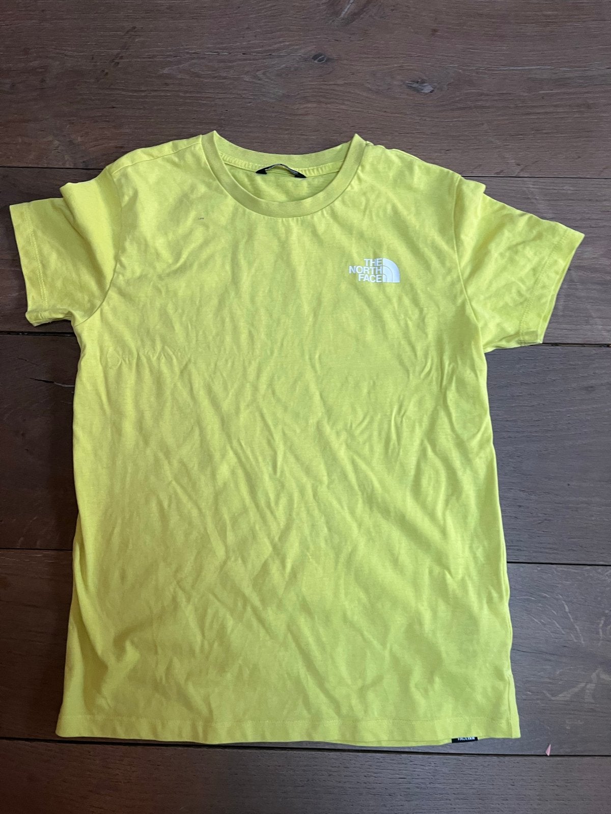 The North Face T-shirt geel - Maat 14 jaar (Tiener), Ophalen of Verzenden, Gebruikt, Jongen, Shirt of Longsleeve