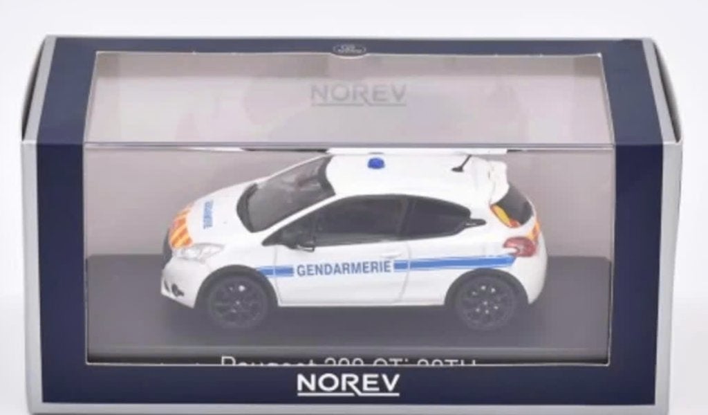 Peugeot 208 GTi 30TH 2014 Gendarmerie 1:43 NOREV ref: 472829, Verzenden, Nieuw, Auto, Norev