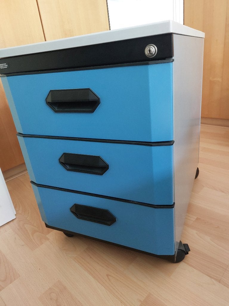 Ladenkastje Metaal voor onder een bureau, Ophalen, Minder dan 50 cm, Gebruikt, 3 of 4 laden