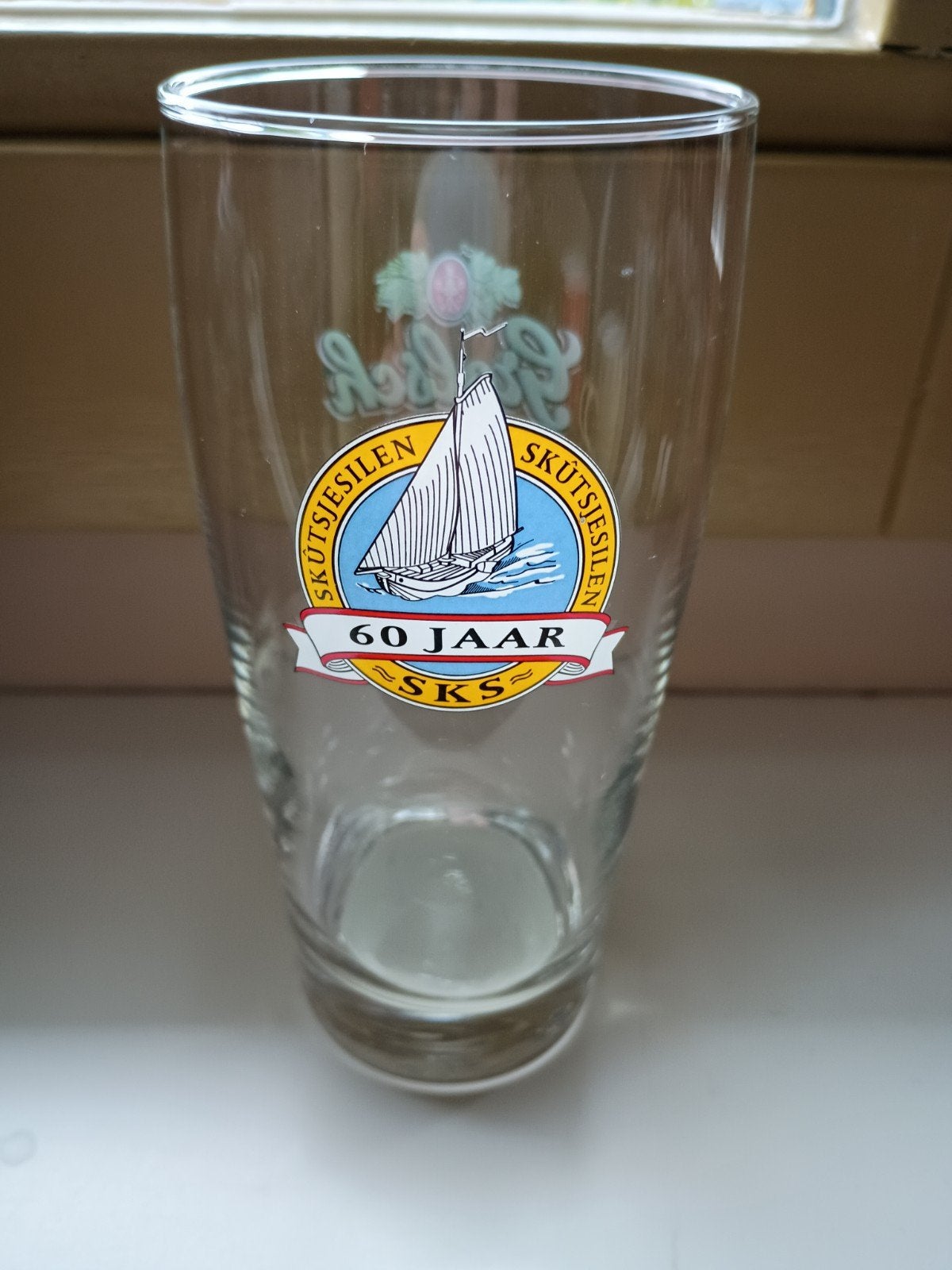 Grolsch Skûtsjesilen 60 Jaar SKS Bierglas, Ophalen of Verzenden, Zo goed als nieuw