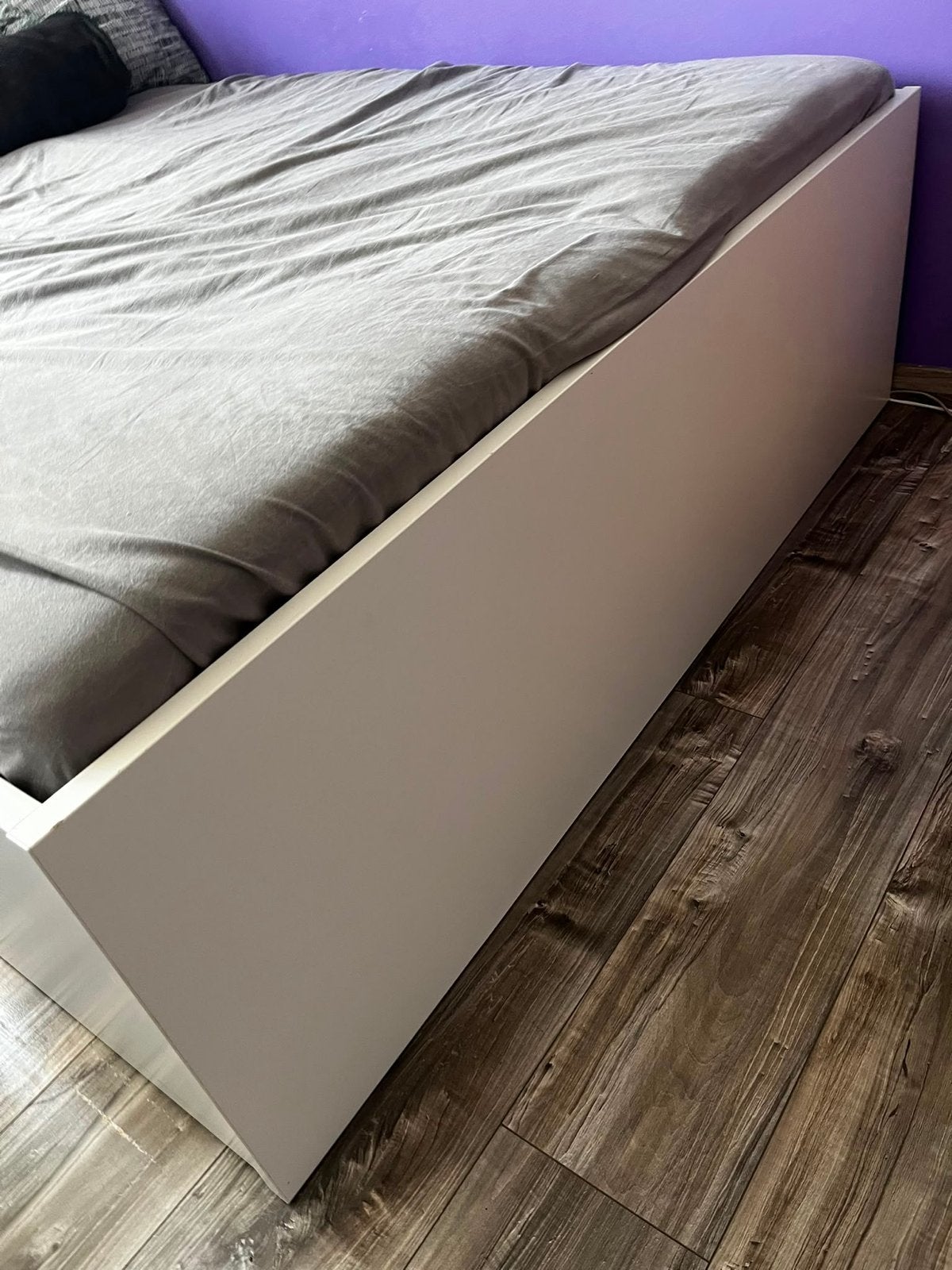 IKEA BRIMNES bed 140x200 met 4 lades en lattenbodem, Huis en Inrichting, Slaapkamer | Bedden, Ophalen, Gebruikt, Wit, Tweepersoons