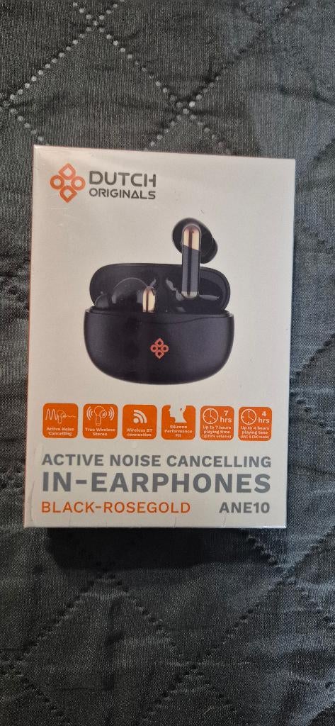 Dutch originals in-earphones black-rosegold Ane10, In gehoorgang (in-ear), Overige merken, Nieuw, Ophalen of Verzenden