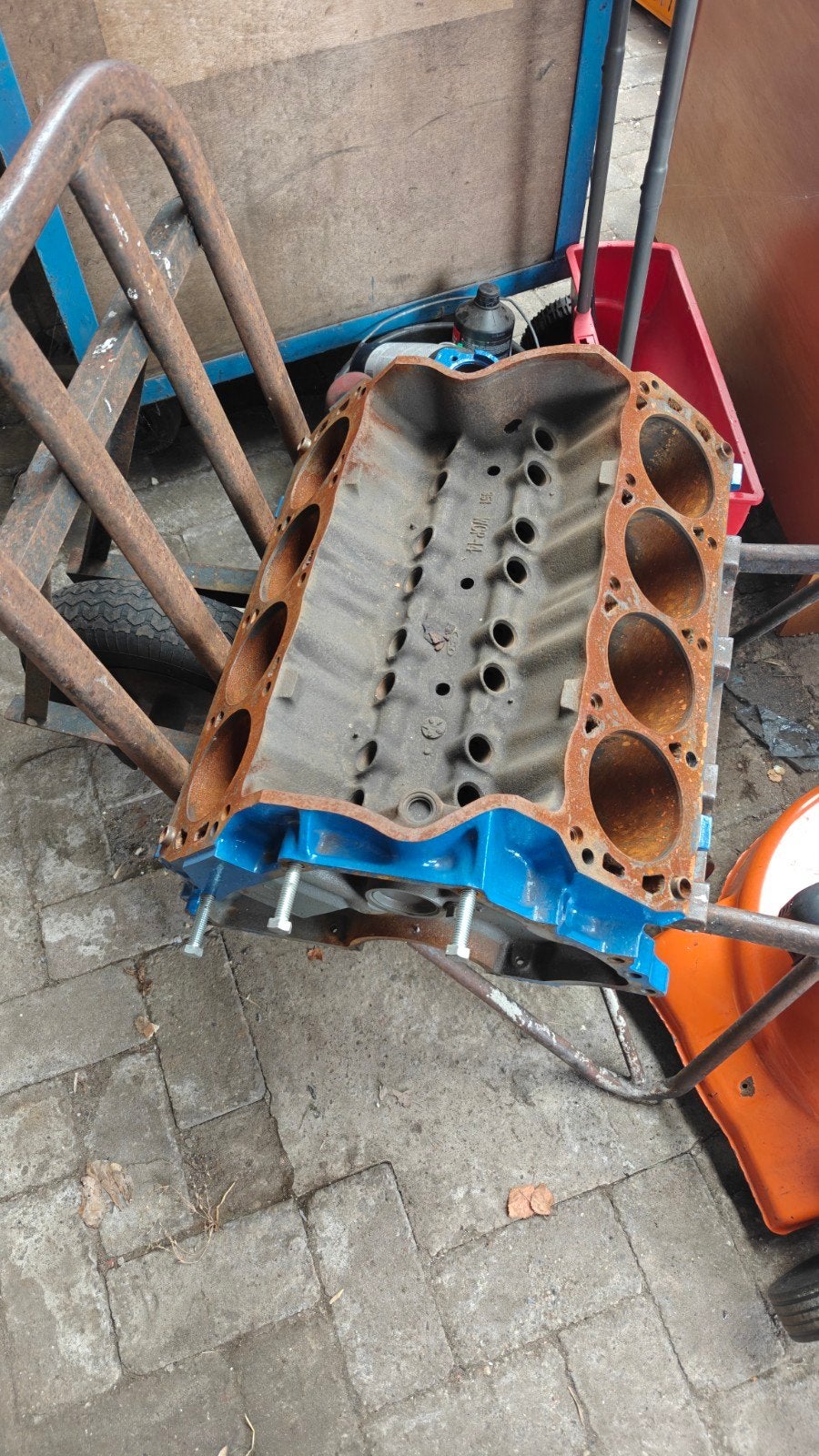 v8 Ford blok 302 decoratie tafel etc., Ophalen, Gebruikt, Ford