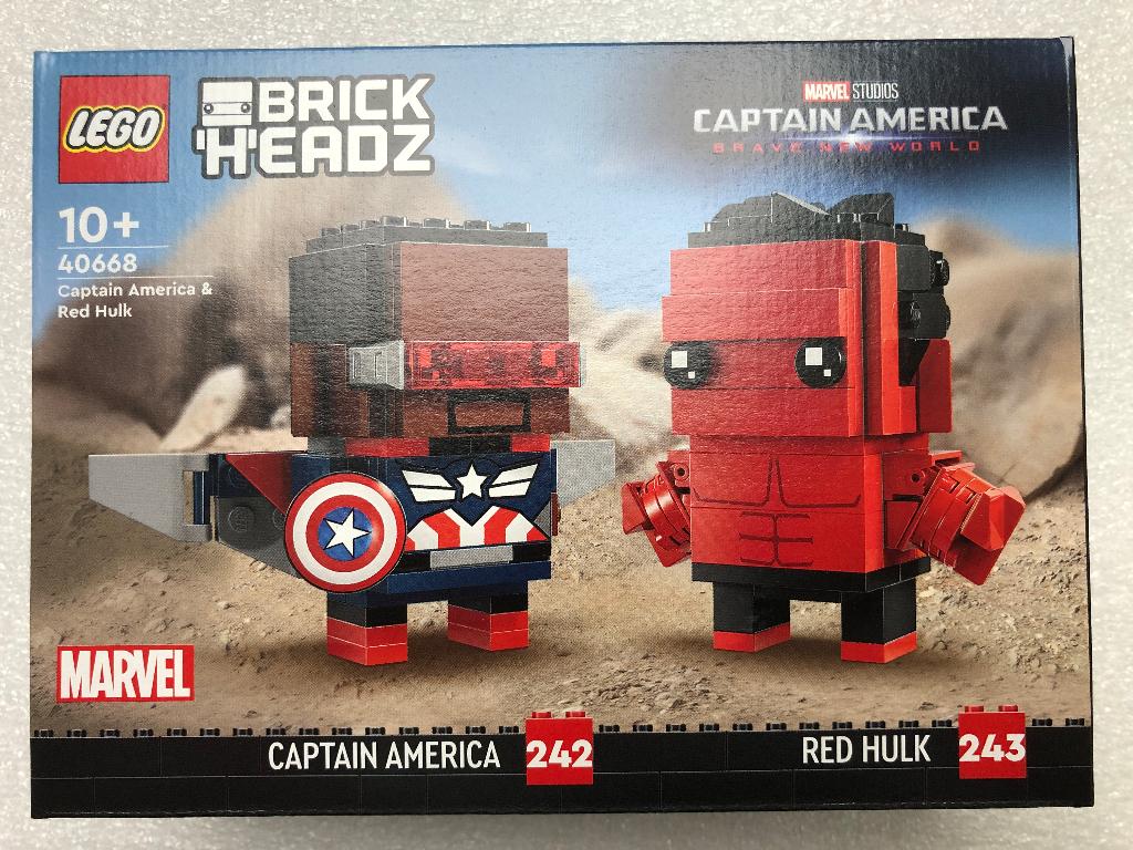 LEGO® Brickheadz 40668 - Captain America & Red Hulk *Nieuw*, BrickHeadz, Lego, Nieuw, Ophalen of Verzenden