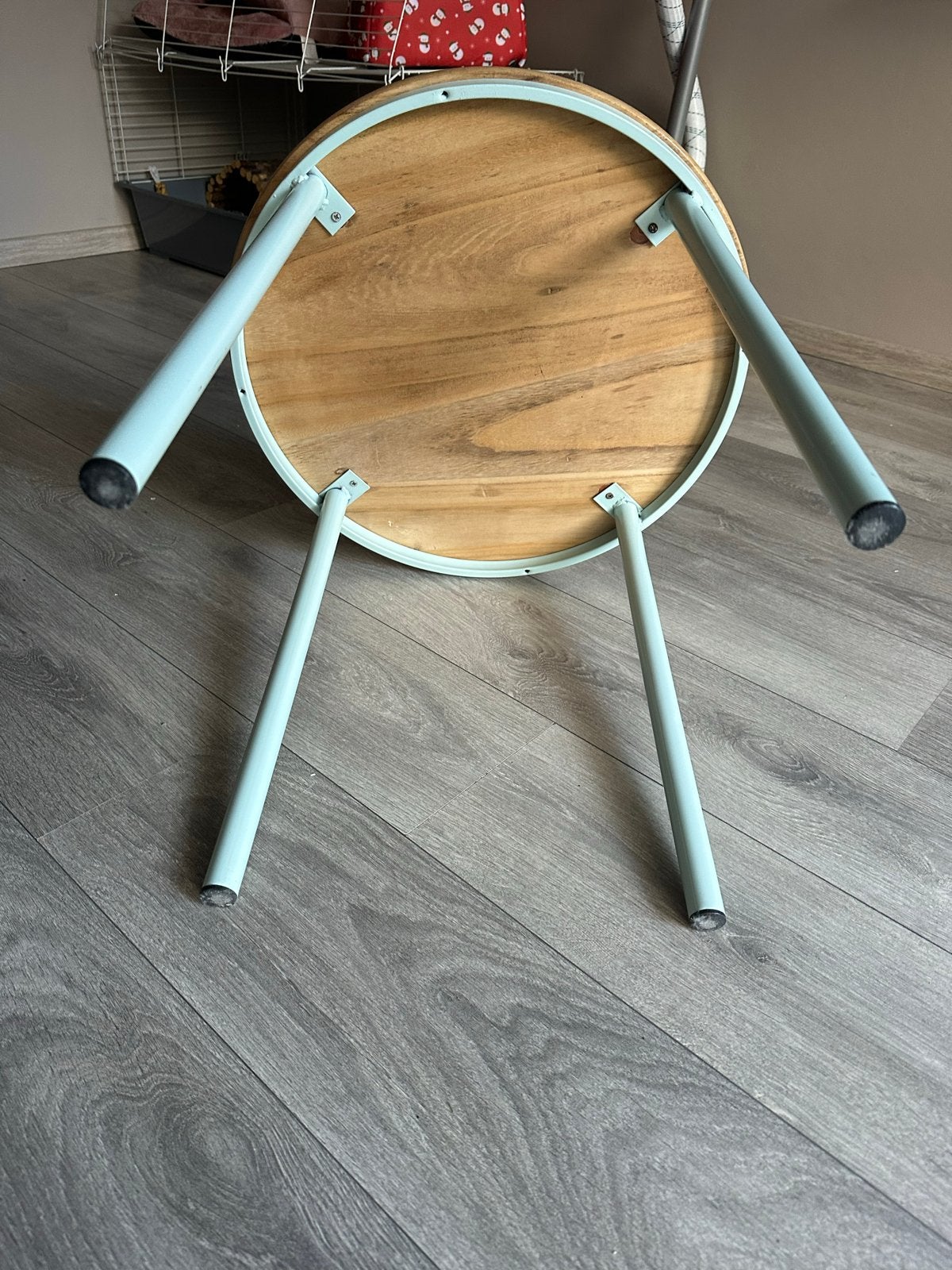 Kleine tafel mintgroen, 45 tot 60 cm, Minder dan 55 cm, Gebruikt, Rond