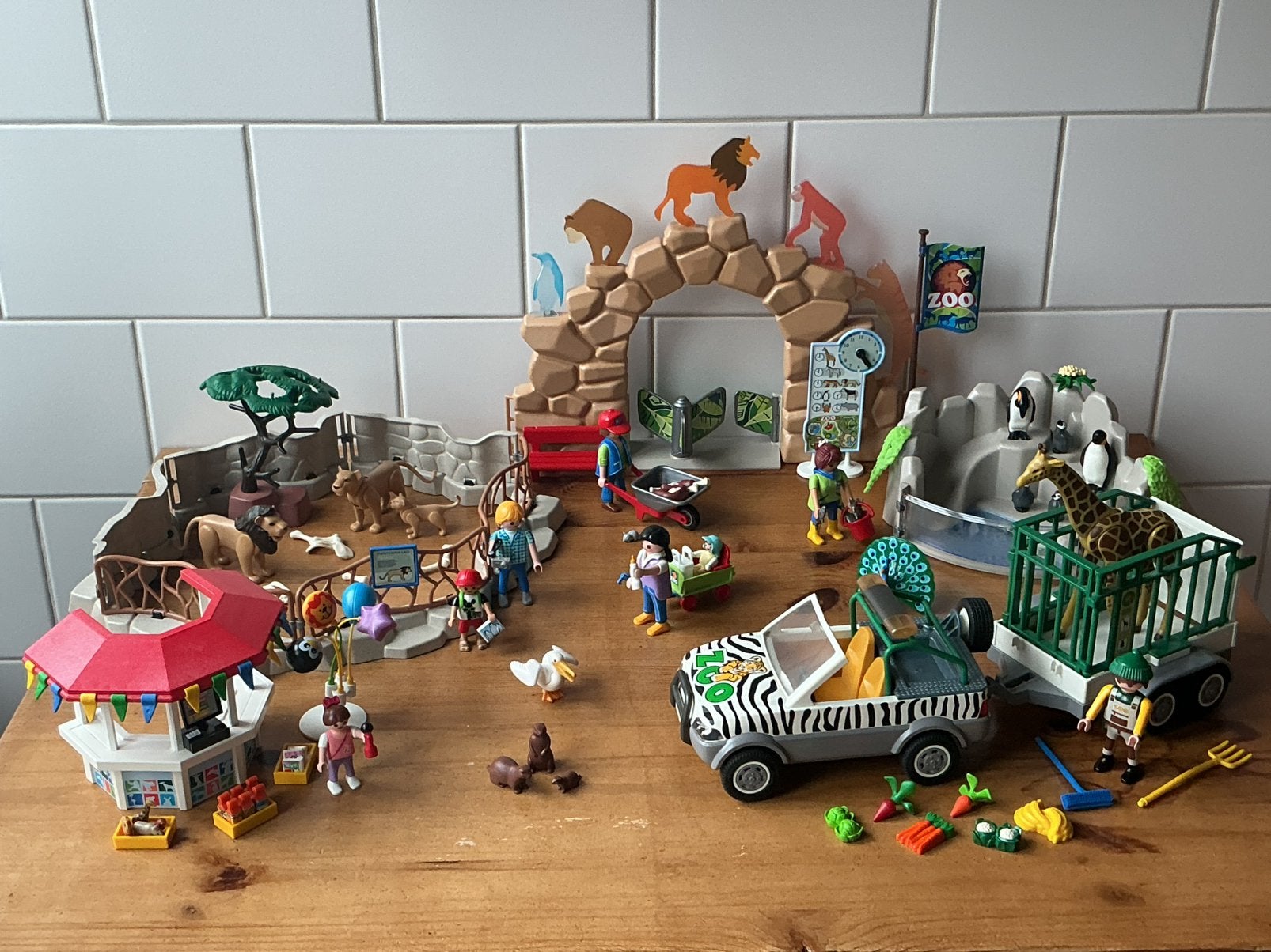 PLAYMOBIL UITGEBREIDE GROTE DIERENTUIN 🦒 🦓 SUPER MOOI !!, Ophalen of Verzenden, Gebruikt