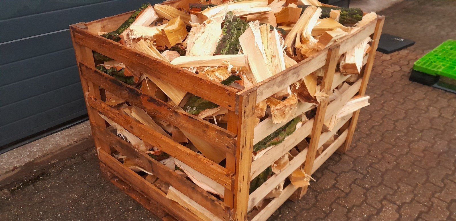 gekloofd haardhout populier, Tuin en Terras, Haardhout, Minder dan 3 m³, Ophalen, Blokken