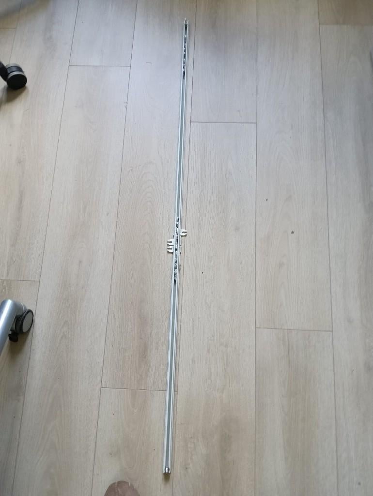 gordijnrail 125 x 185 lengte 127 cm, Ophalen, Gebruikt, Wit, 150 tot 200 cm