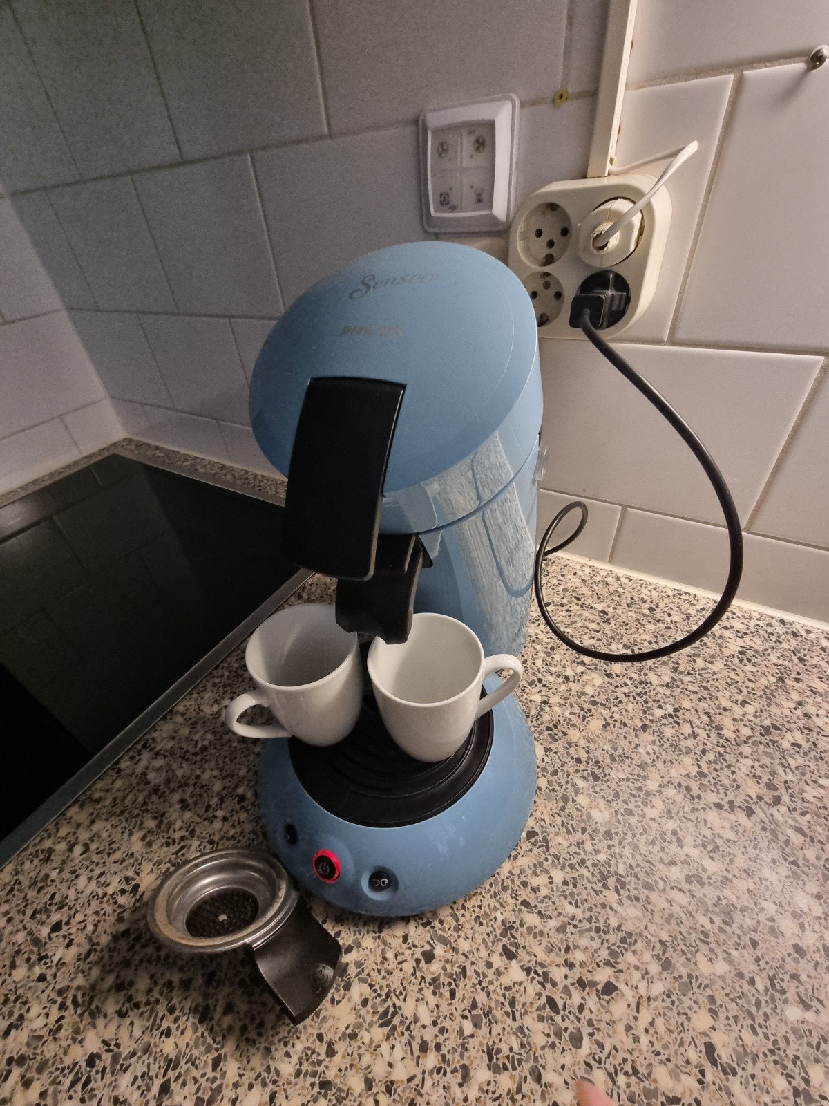 senseo Philips blauw, Ophalen, Zo goed als nieuw, Koffiemachine