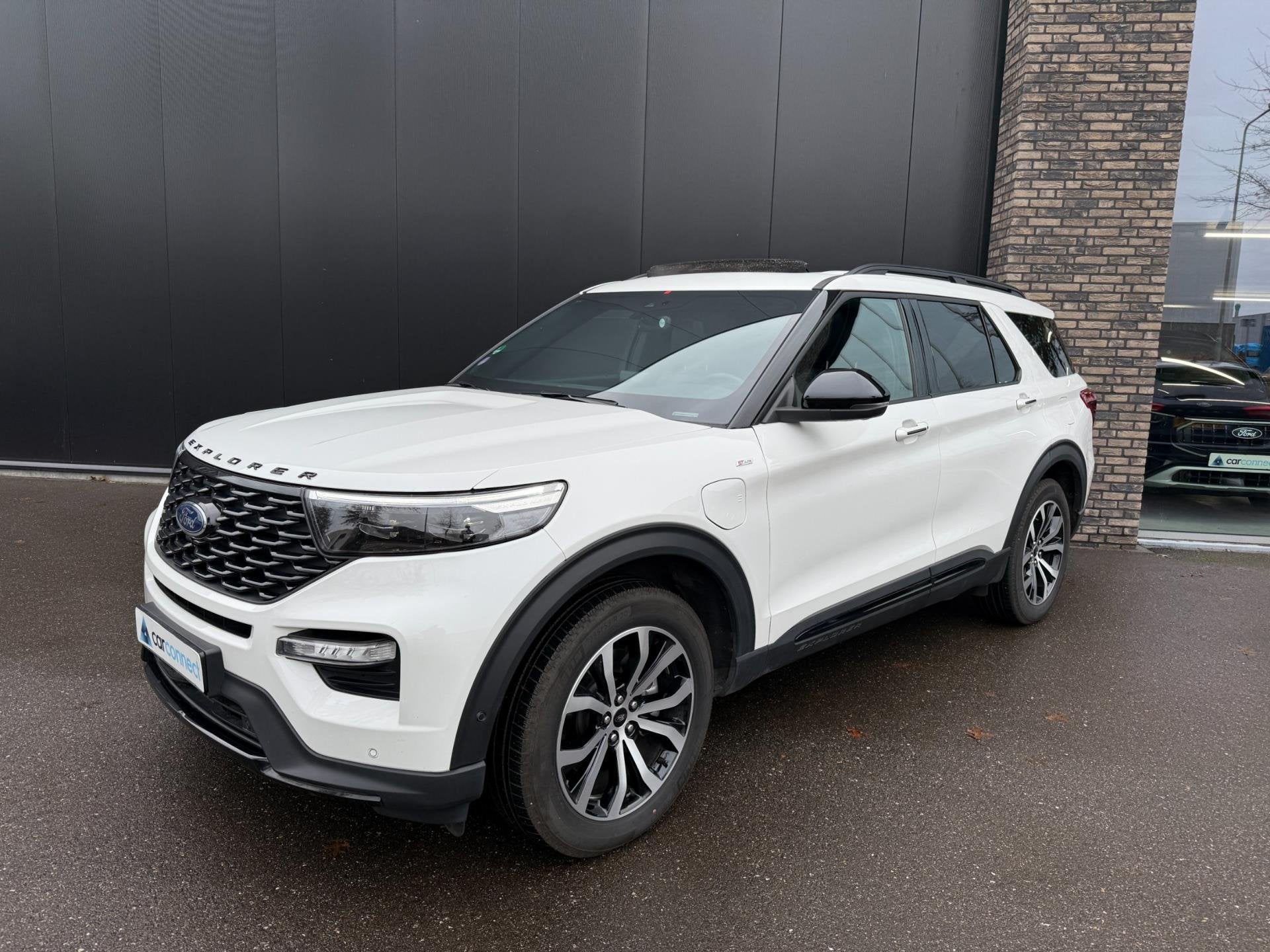Ford Explorer 3.0 V6 EcoBoost PHEV ST-Line Navi, Trekhaak, P, Auto's, Ford, Automaat, Dealer onderhouden, Gebruikt, Zwart