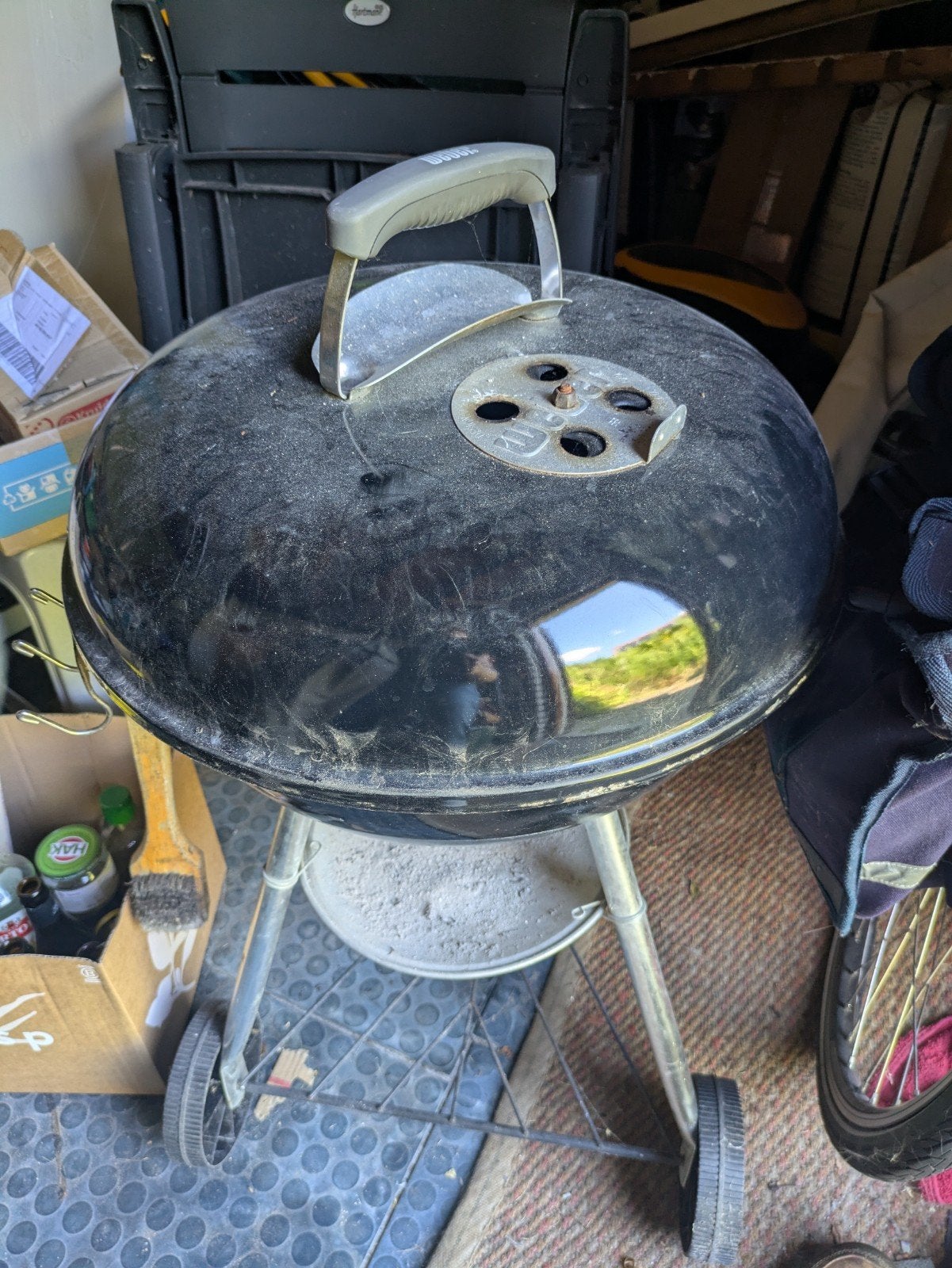 Gebruikte Weber barbecue met hoes, Ophalen, Gebruikt, Weber, Met accessoires