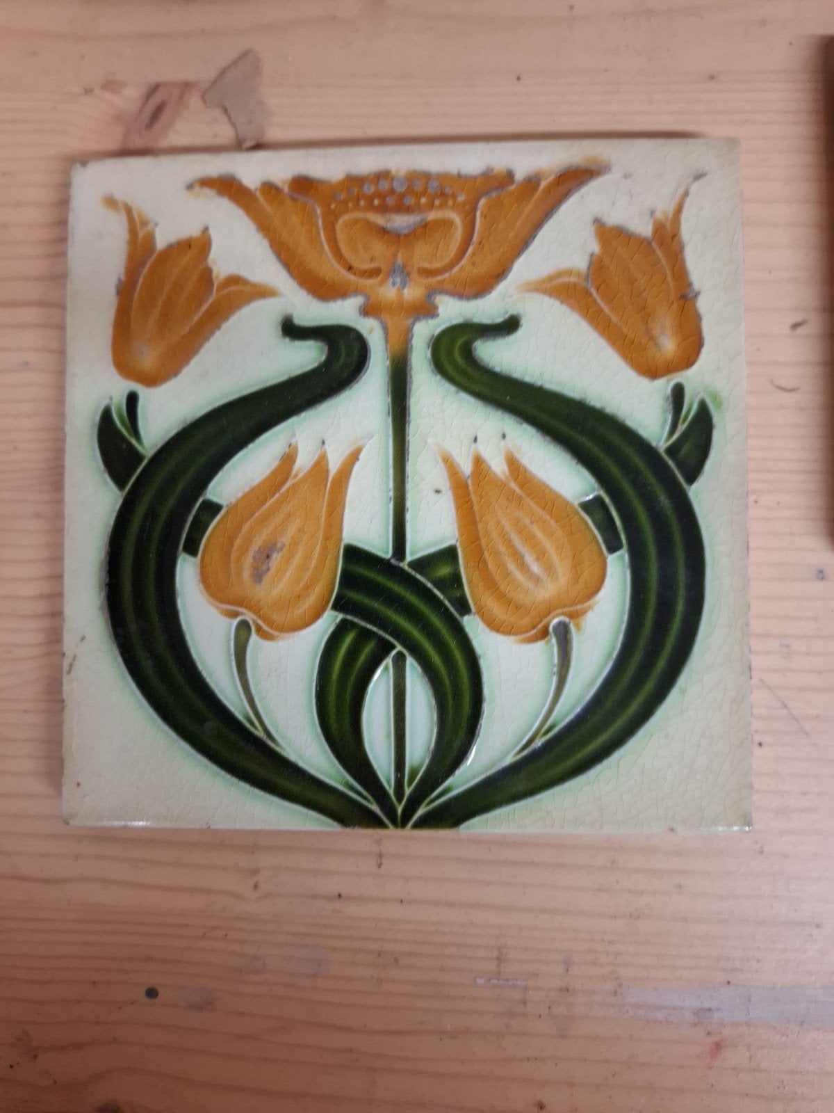 Tegel Engels ....art nouveau 1900 - 1930 75 euro, Ophalen of Verzenden