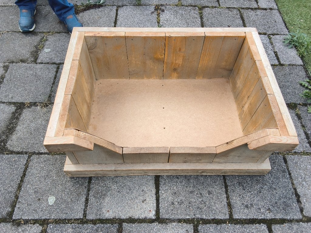 Houten honden bak, Ophalen, Gebruikt