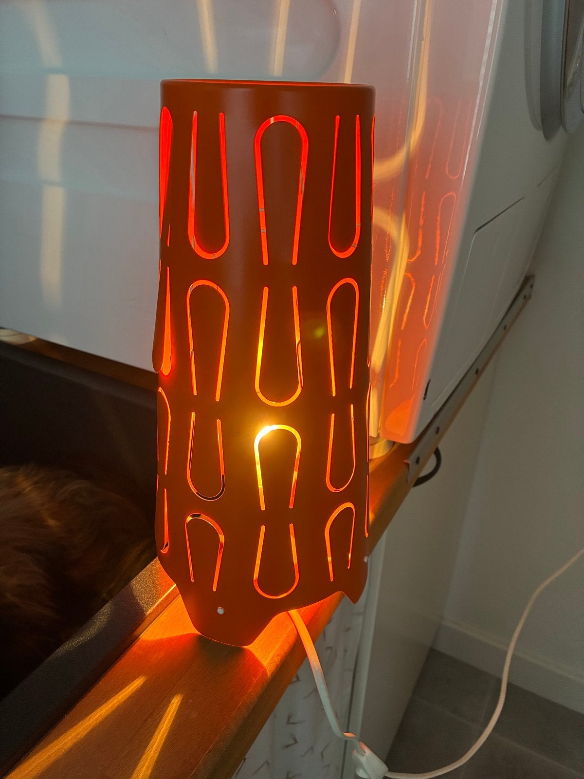 IKEA Kajuta tafellamp oranje - Zonder lampje, Oranje, Ophalen of Verzenden, IKEA, 5 – 50