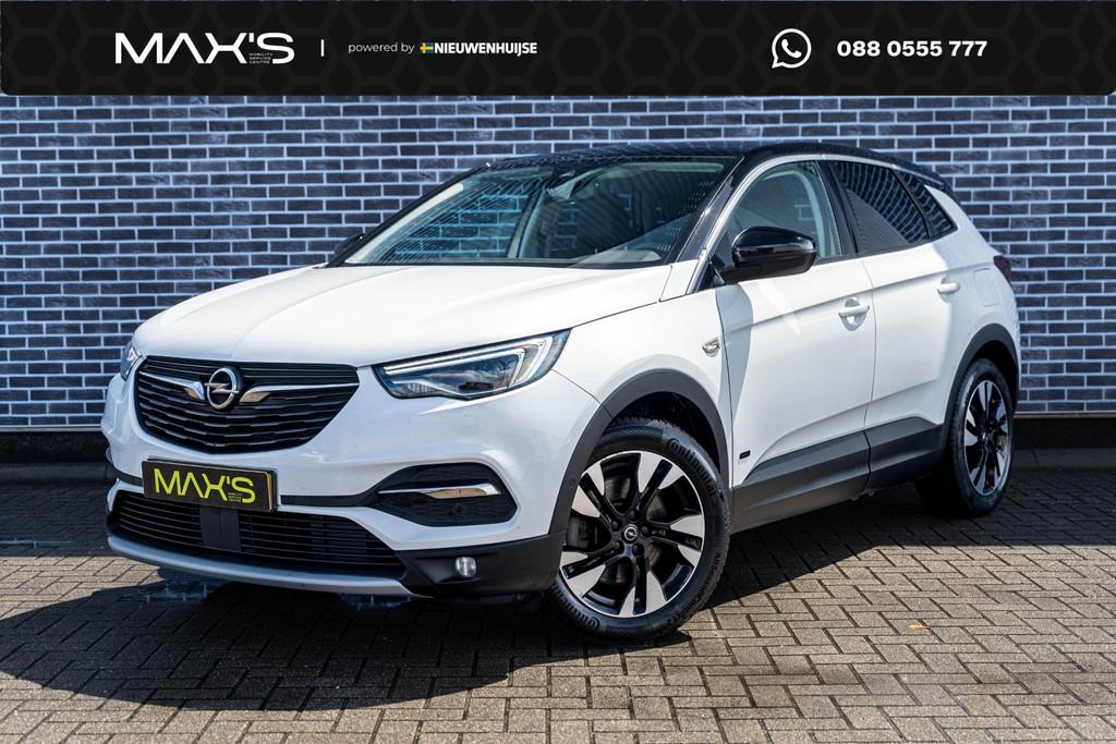 Opel Grandland X 1.6 Turbo Hybrid4 Business Elegance | Trekh, Euro 6, 4 cilinders, Leder en Stof, Wit