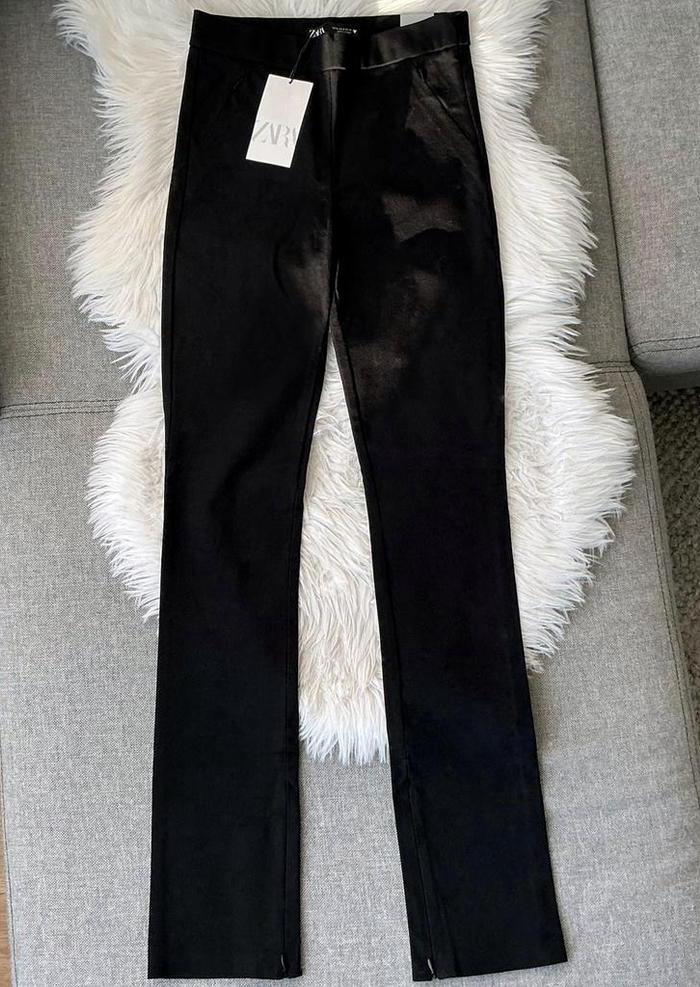 Zara Water Repellent Tech Legging Broek, Verzenden, Zwart, Nieuw, Maat 36 (S)