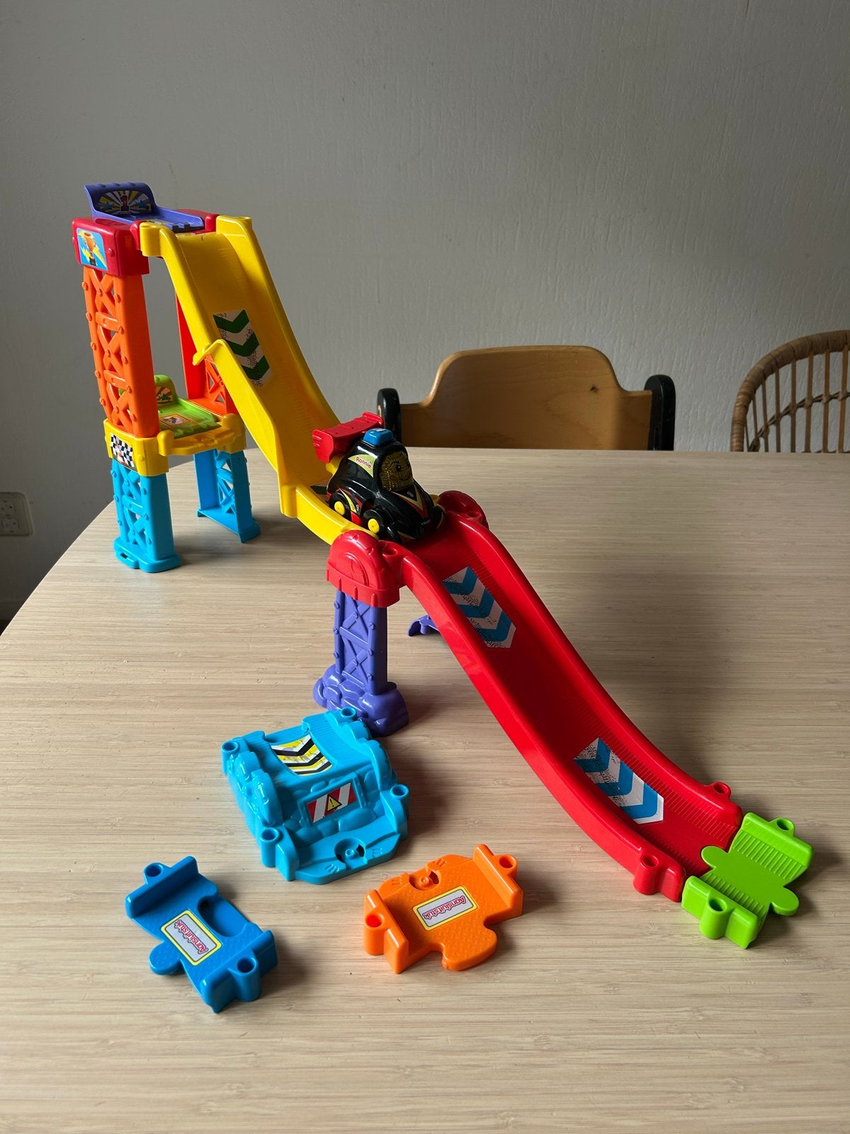 VTech Toet Toet Auto's Racebaan met Lanceerder, Ophalen of Verzenden, Gebruikt