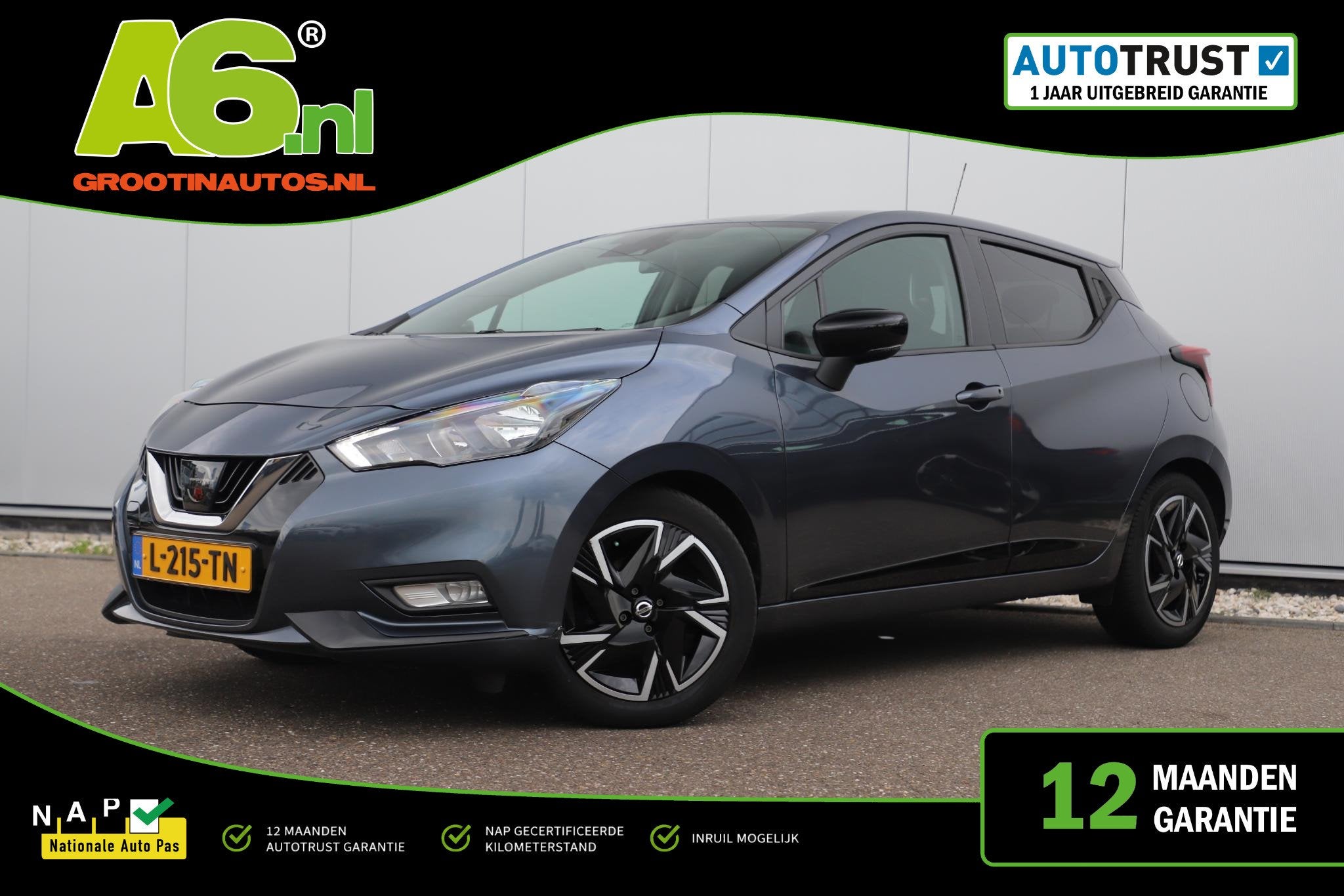 Nissan Micra 1.0 IG-T N-Design BOSE Navigatie Carplay Androi, Auto's, Voorwielaandrijving, Stof, Euro 6, Met garantie (alle)