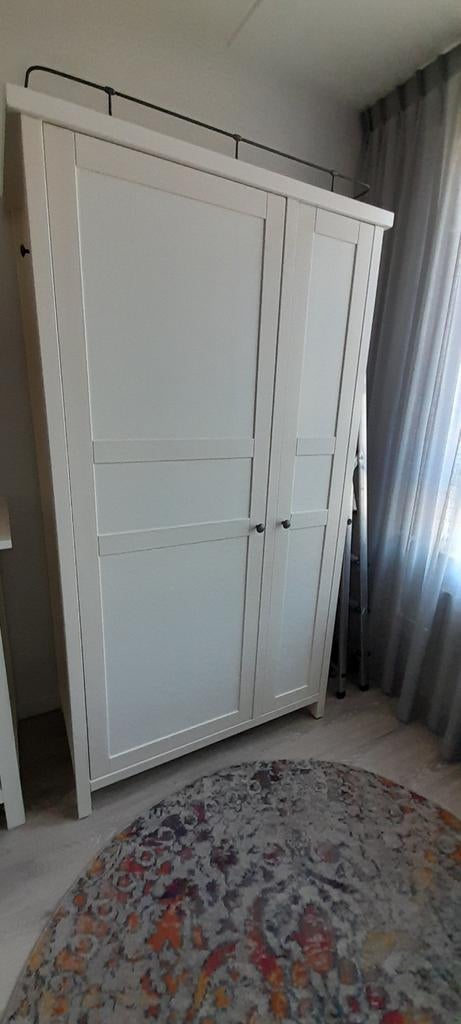 Ikea Hemnes Kledingkast - Wit, Ophalen, Met deur(en), 100 tot 150 cm, 200 cm of meer