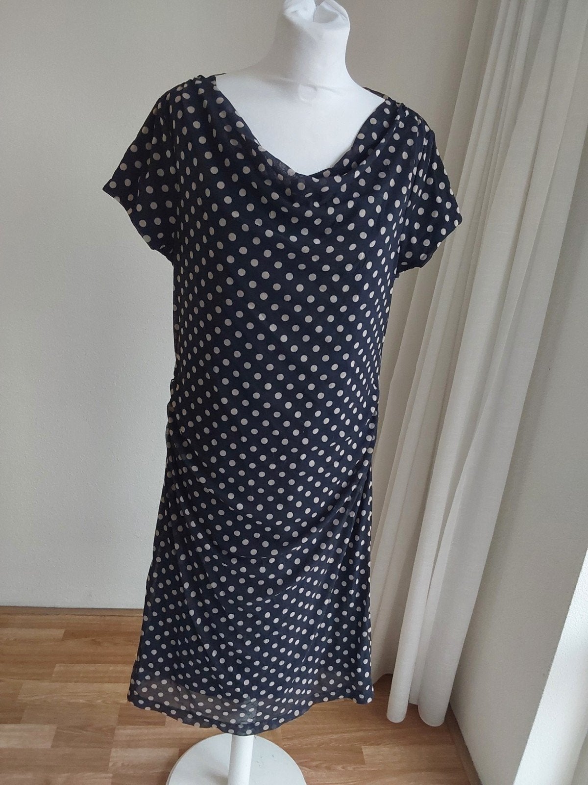 Prachtige donkerblauwe jurk van Purdey maat XL, polyamide en, Kleding | Dames, Purdey, Ophalen of Verzenden, Zo goed als nieuw