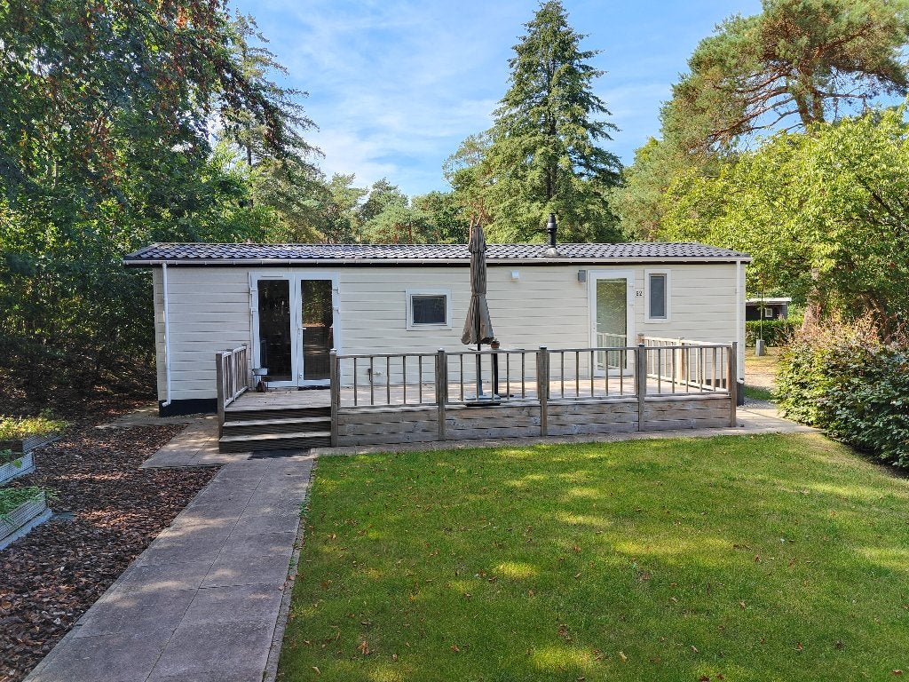 Te koop: Chalet RK Evia 2022 camping de Koerberg te Heerde, Caravans en Kamperen, Stacaravans, Tot en met 2
