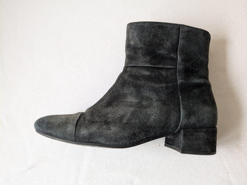 Gabor blauw suede laarsje 39, Kleding | Dames, Schoenen, Ophalen, Blauw, Lage of Enkellaarzen, Gabor