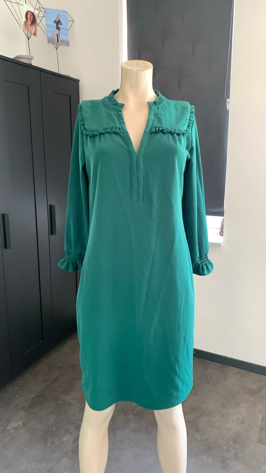 Freebird Maura Green jurk maat XS, Ophalen of Verzenden, Zo goed als nieuw, Knielengte, Maat 34 (XS) of kleiner
