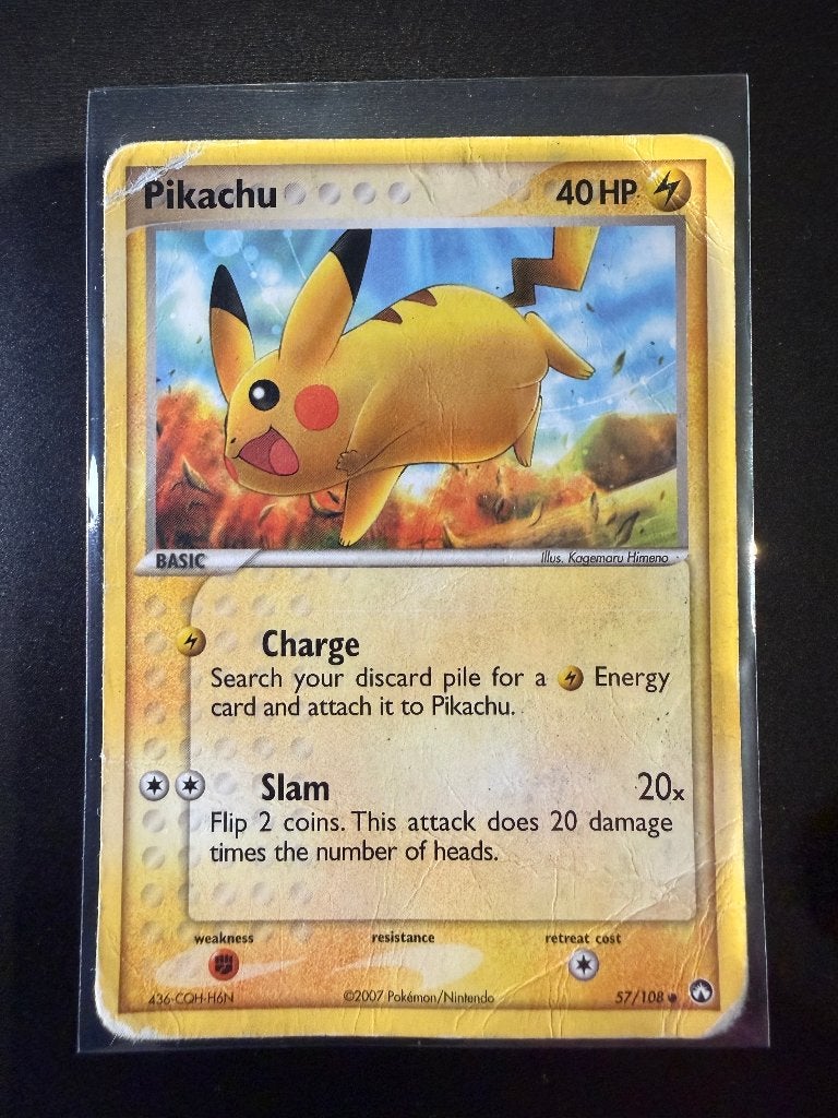Pikachu #57 (PK) - Non-Holo, Ophalen of Verzenden, Gebruikt