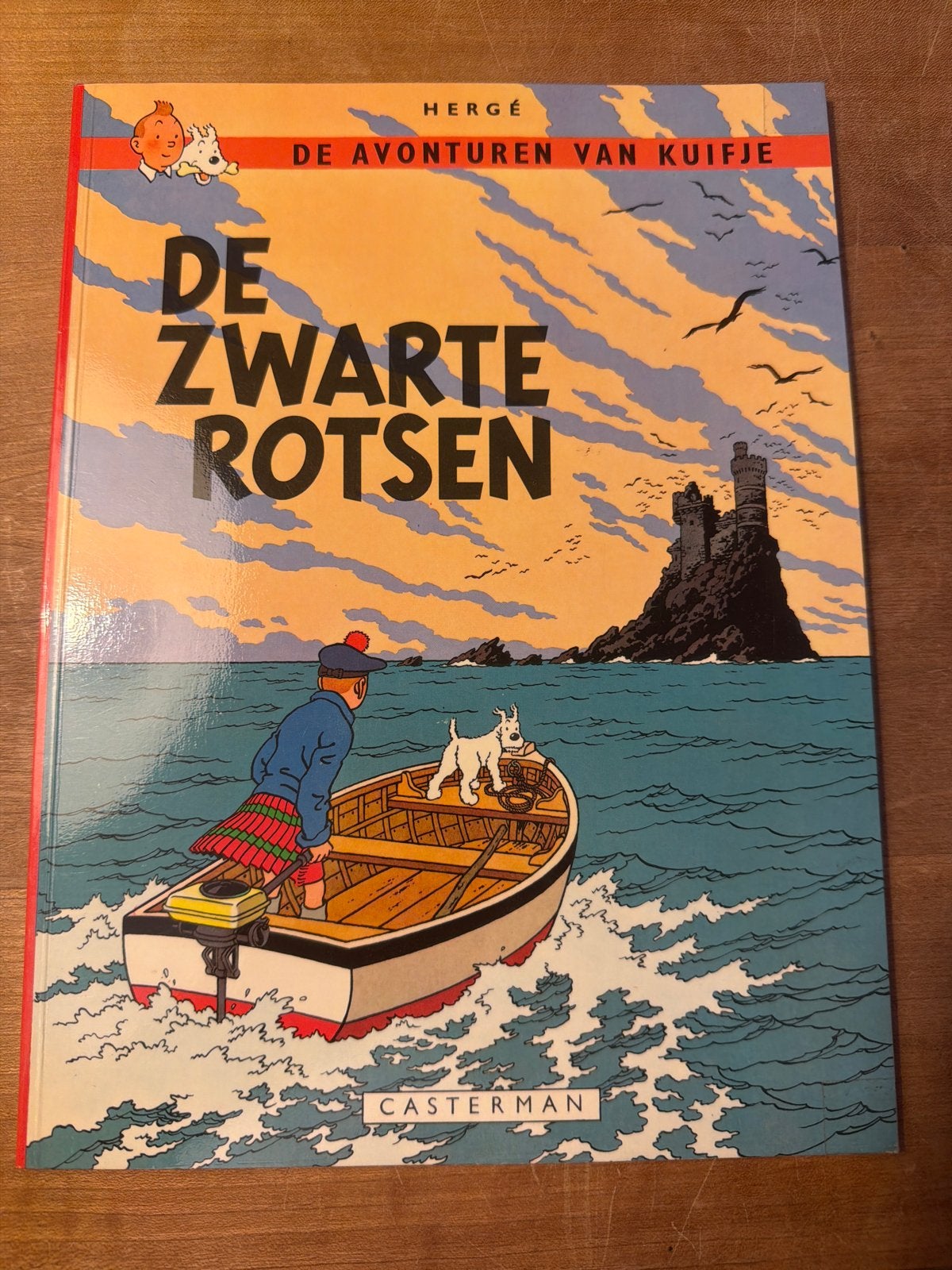 Kuifje: De Zwarte Rotsen - Hergé (Casterman), Eén stripboek, Ophalen of Verzenden, Zo goed als nieuw