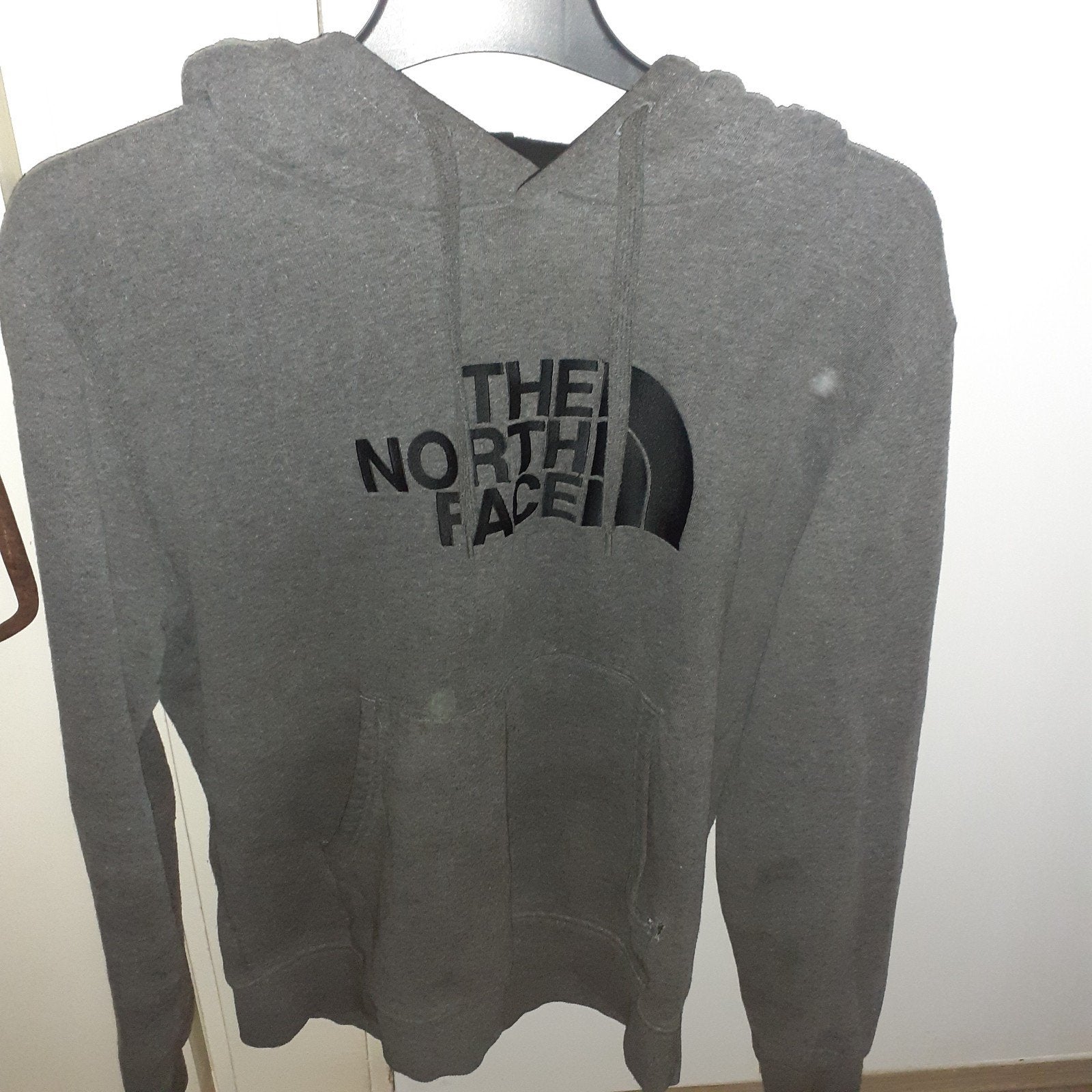 The North Face Hoodie Grijs - Maat L, Kleding | Heren, Maat 52/54 (L), Ophalen of Verzenden, Grijs, Gedragen